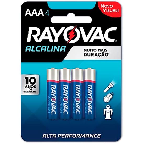 Imagem de Pilha rayovac alcalina aaa palito | com 4 unidades