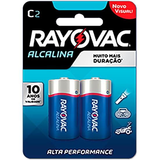 Imagem de Pilha rayovac alcalina média c | com 2 unidades