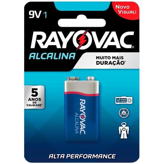 Imagem de Bateria alcalina 9v rayovac