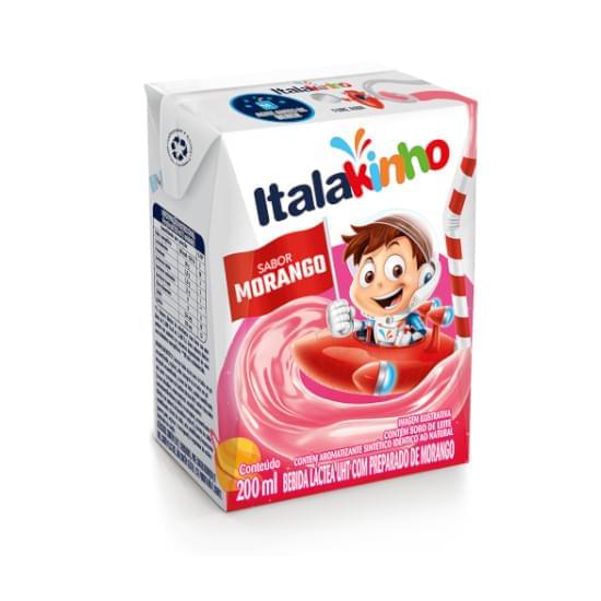 Imagem de Bebida láctea uht sabor morango italakinho 200ml