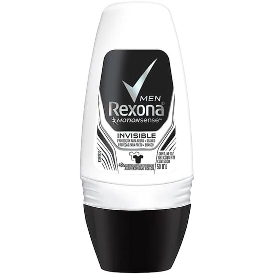 Imagem de Desodorante roll-on masculino rexona invisible 50ml