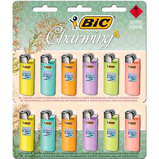 Imagem de Isqueiro mini charming  bic cartela com 12