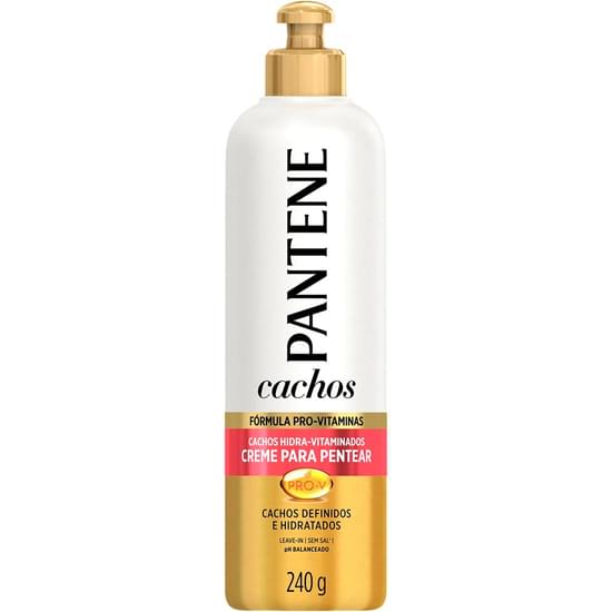 Imagem de Creme para pentear pantene cachos hidra-vitaminados ondas definadas e hidratadas 240ml