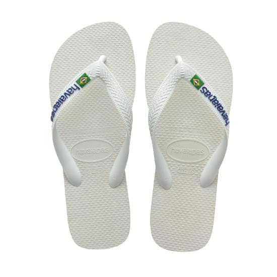 Imagem de Sandália havaianas unissex brasil logo branco 41/42