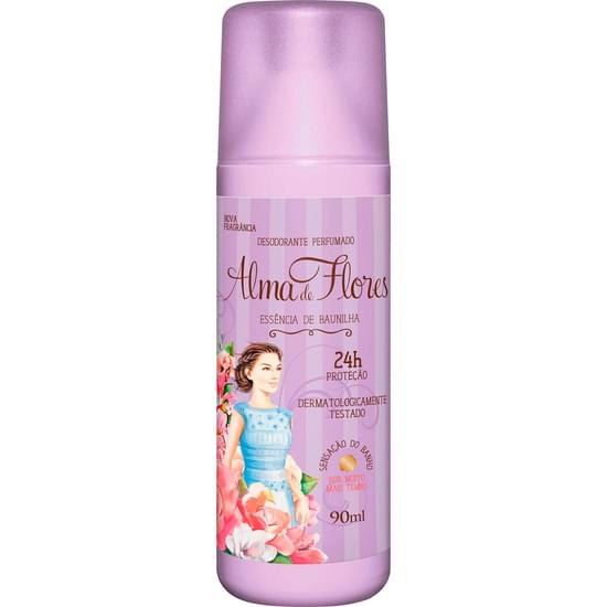 Imagem de Desodorante spray feminino alma de flores baunilha 90ml