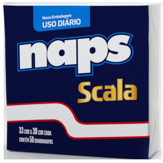 Imagem de Guardanapos naps scala 33x30cm | caixa com 36 pacotes com 50 folhas cada