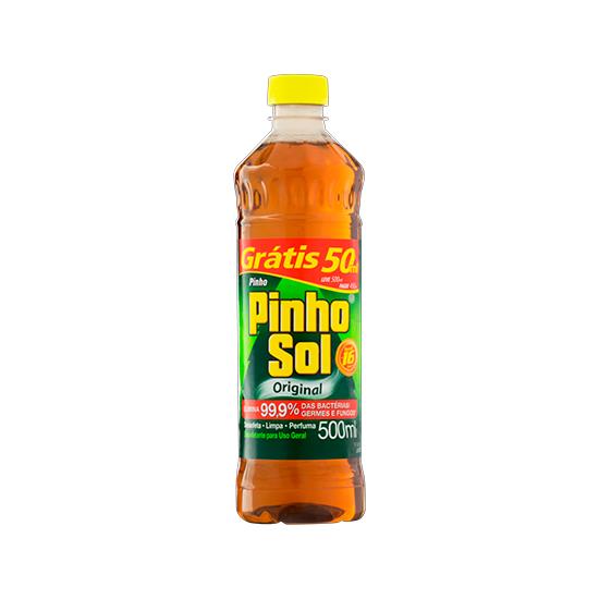 Imagem de Desinfetante uso geral original pinho sol frasco leve 500ml pague 450ml