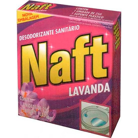 Imagem de Pedra sanitária naft lavanda c/ 6 unidades 25g