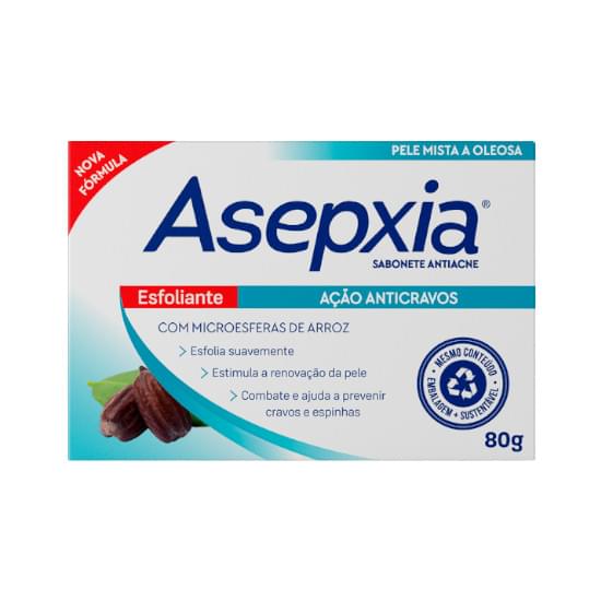 Imagem de Sabonete em barra antiacne asepxia esfoliante 80g