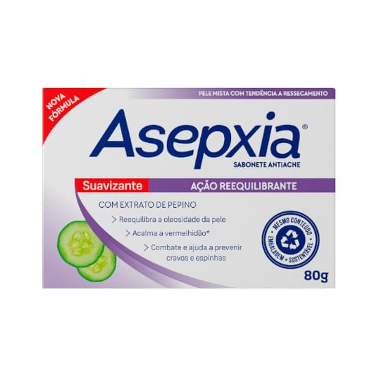 Imagem de Sabonete em barra antiacne asepxia cremoso 80g