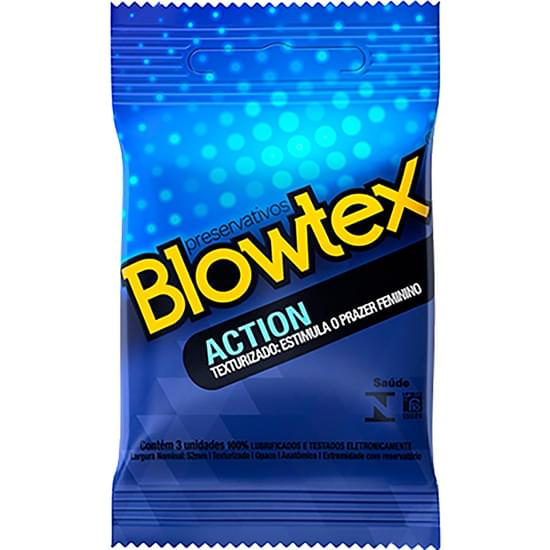 Imagem de Preservativo blowtex actionmax | com 3 unidades