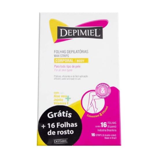 Imagem de Depimiel folhas depitatórias corporal 16 unidades