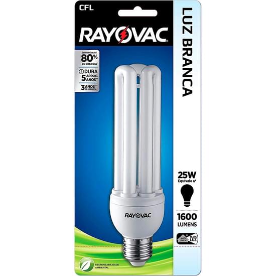 Imagem de Lâmpada rayovac 3u elôtronica fluorescente 127v 25w