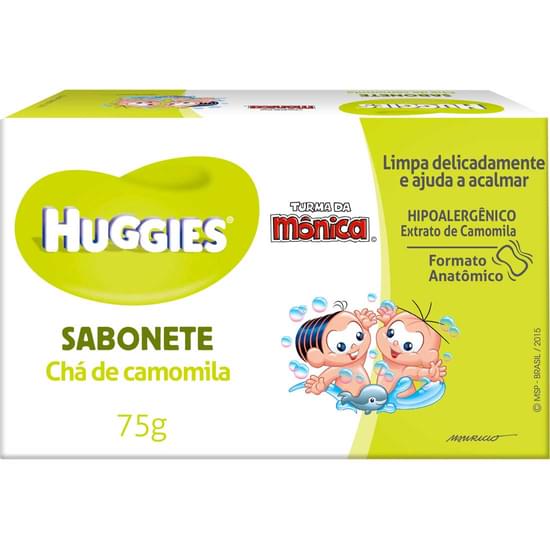 Imagem de Sabonete infantil em barra chá de camomila disney baby huggies 75g