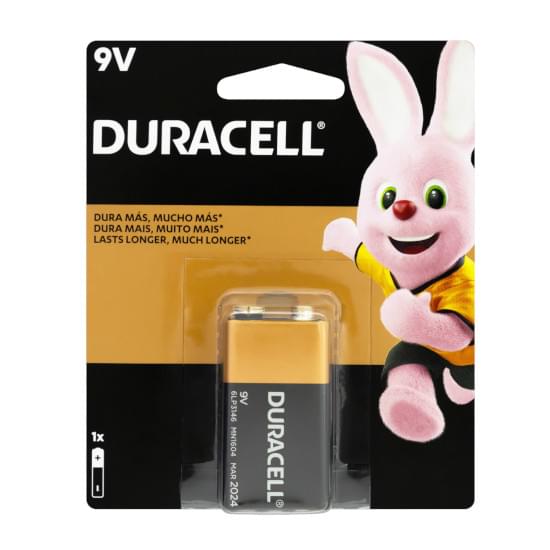 Imagem de Pilha alcalina mn 1604b1 duracell 9v