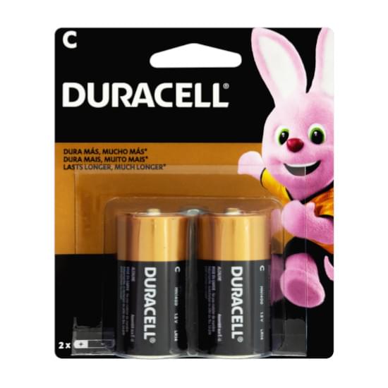 Imagem de Pilha duracell alcalina c média | com 2 unidades