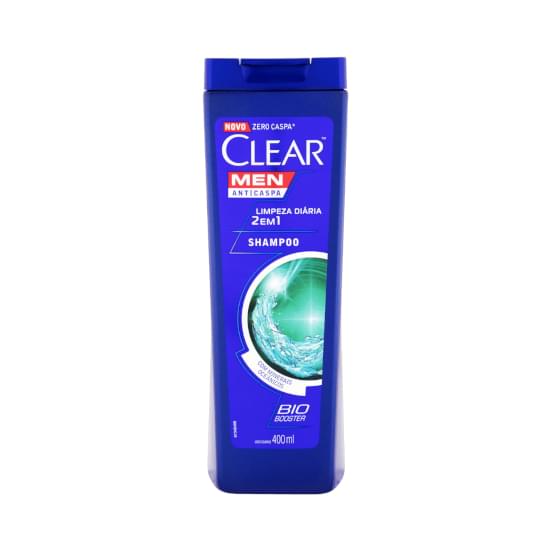 Imagem de Shampoo anticaspa clear men limpeza diária frasco 400ml