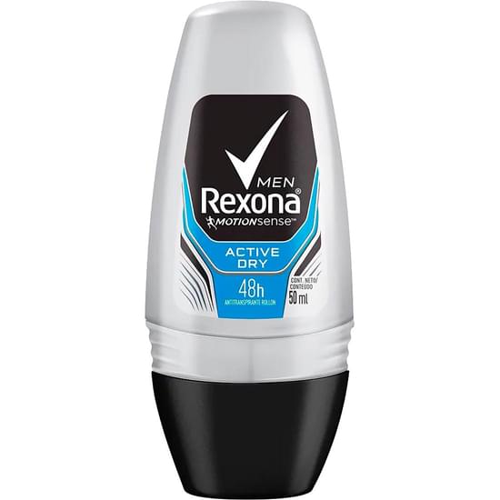 Imagem de Desodorante roll-on masculino rexona active 50ml