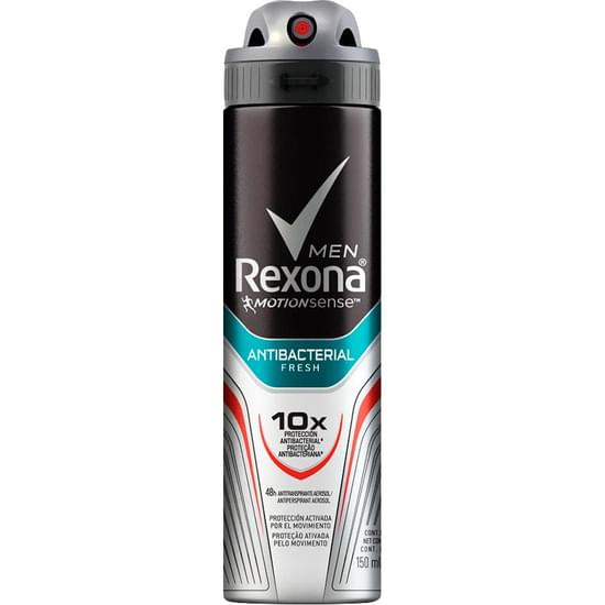 Imagem de Desodorante aerosol masculino rexona antibacterial 90g