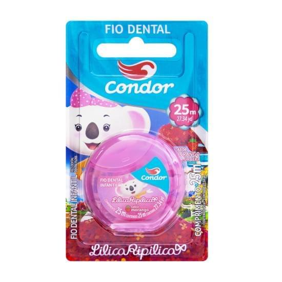 Imagem de Fio dental infantil morango lilica ripilica condor 25m