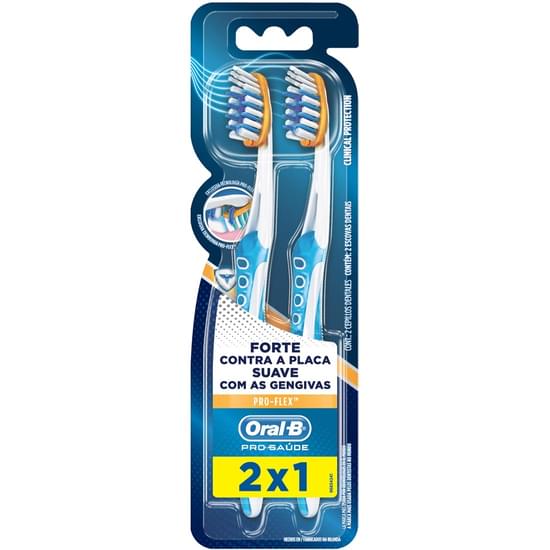 Imagem de Escova dental oral-b pro-saúde pro-flex clinical | leve 2 pague 1 unidade