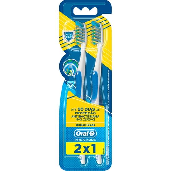 Imagem de Escova dental 40 antibacteriana pro-saúde oral-b | leve 2 pague 1 unidade