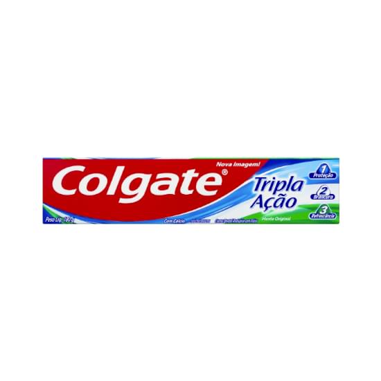 Imagem de Creme dental colgate tripla ação menta original 180g tamanho família