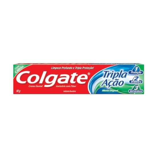 Imagem de Creme dental colgate tripla ação menta original 90g