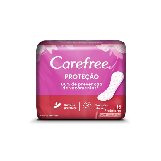 Imagem de Protetor diário carefree sem abas com perfume original | com 15 unidades