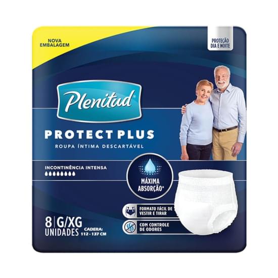 Imagem de Roupa íntima plenitud protect plus tamanho g/xg | com 8 unidades