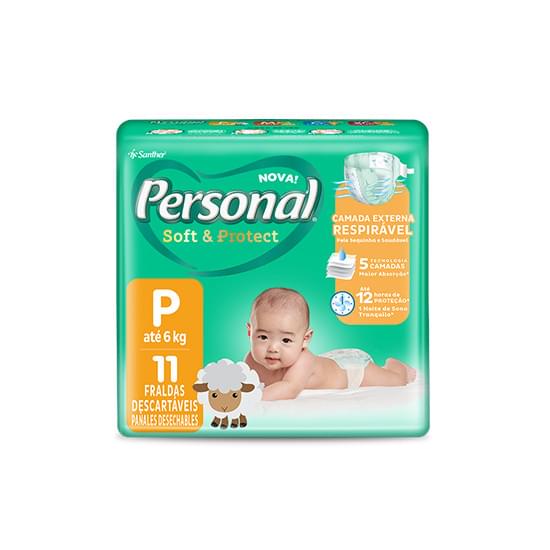 Imagem de Fralda infantil personal baby regular tamanho p | com 11 unidades