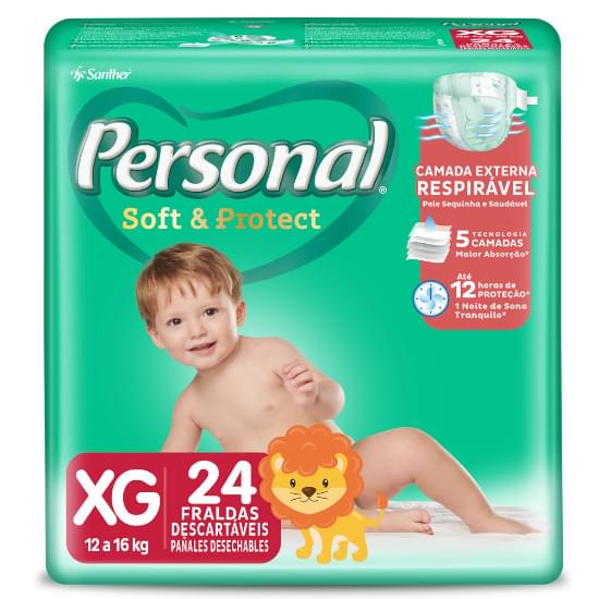 Imagem de Fralda infantil personal baby jumbo tamanho xg | com 24 unidades