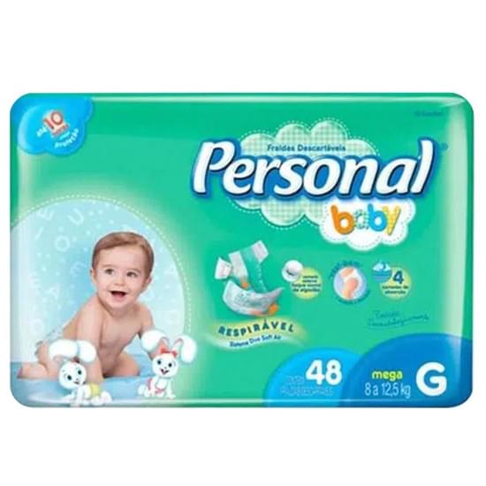 Imagem de Fralda infantil personal baby mega tamanho g | com 48 unidades