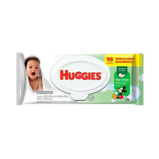 Imagem de Toalha umedecida infantil huggies max clean 96 unidades