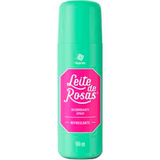 Imagem de Desodorante spray feminino leite de rosas refrescante 90ml