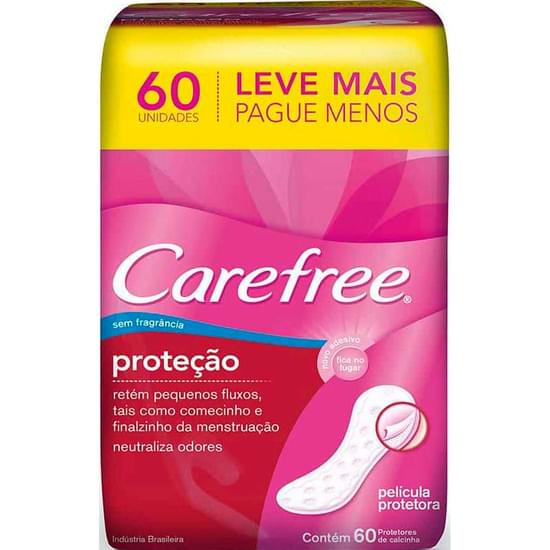 Imagem de Protetor diário carefree sem abas sem perfume original | com 60 unidades