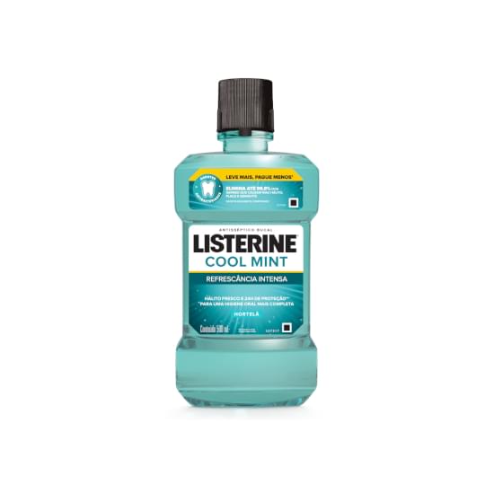 Imagem de Enxaguante bucal listerine cool mint leve 500ml pague 350ml