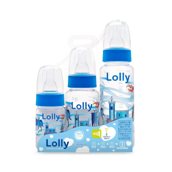 Imagem de Lolly mam kit3 color 240m+150m+80m az bl