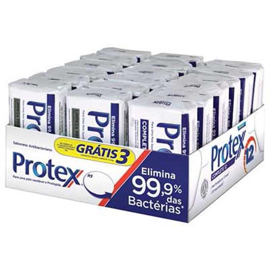 Imagem de Sabonete em barra antibacteriano protex limpeza profunda 90g leve 15 + 3 sabonete em barra complete 12