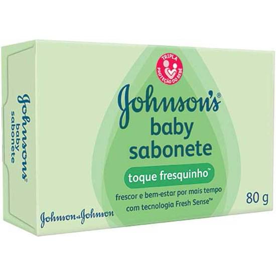 Imagem de Sabonete em barra infantil johnsons baby toque fresquinho 80g