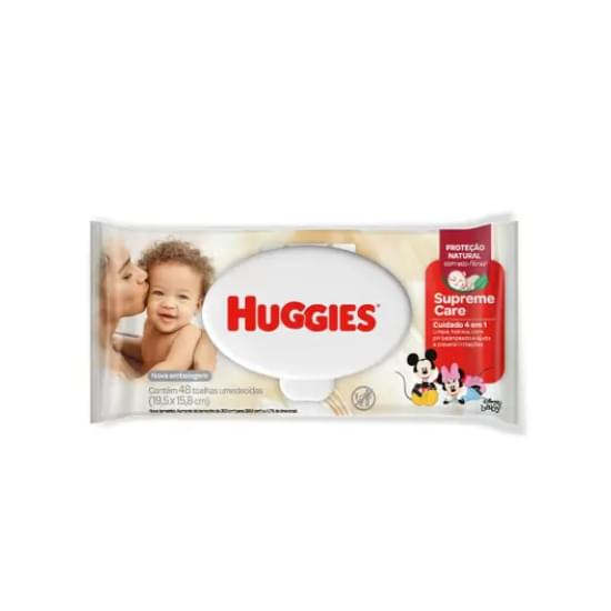 Imagem de Toalha umedecida infantil huggies supreme care | com 48 unidades