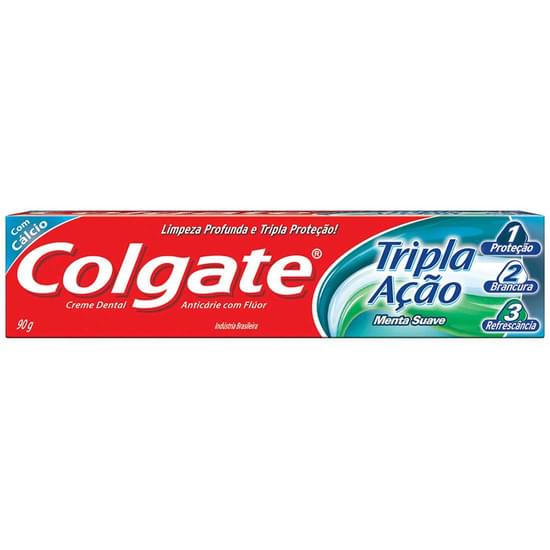 Imagem de Creme dental colgate tripla ação menta suave 90g