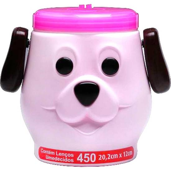 Imagem de Lenço umedecido baby popy dog rosa | com 450 unidades