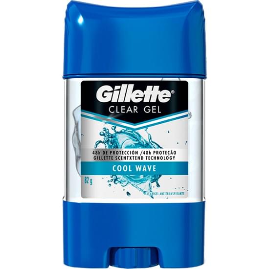 Imagem de Desodorante roll-on masculino gillette cool wave clear gel 82g