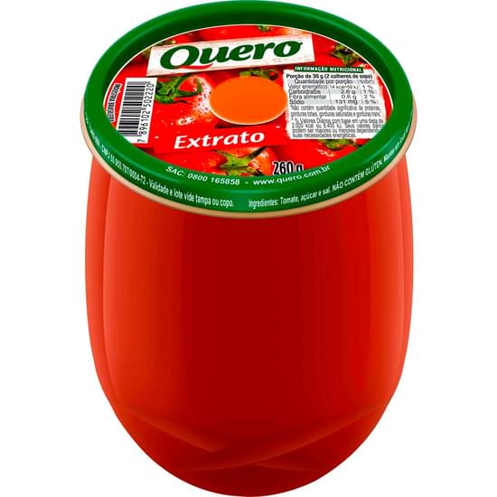 Imagem de Extrato de tomate quero copo 260g