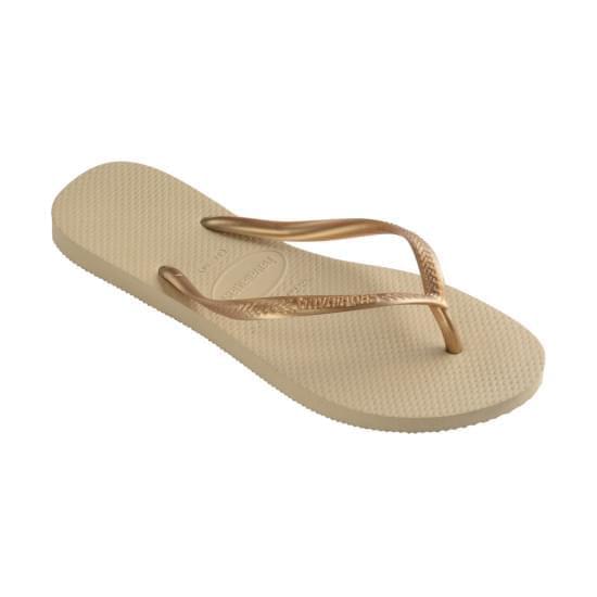 Imagem de Sandália havaianas feminina slim areia e dourado claro 39/401