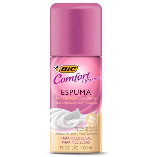 Imagem de Espuma para depilação bic for women comfort pele seca 100ml