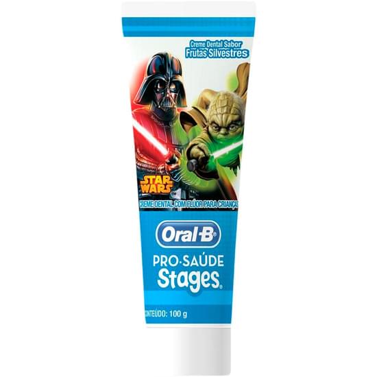 Imagem de Creme dental infantil oral b pro-saúde stages star wars frutas silvestres 100g