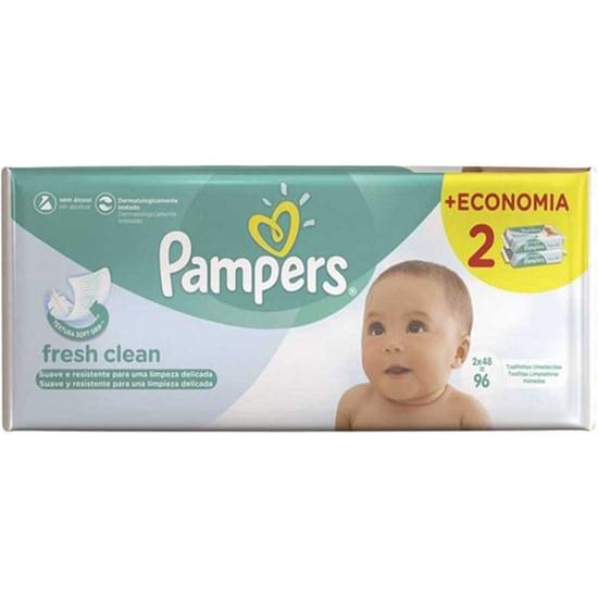 Imagem de Toalha umedecida infantil pampers fresh clean | com 96 unidades