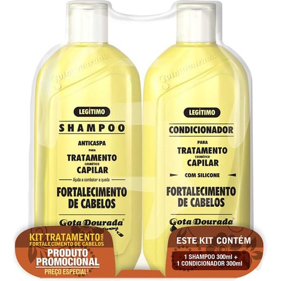 Imagem de Kit gota dourada tradicional shampoo e condicionador 300ml